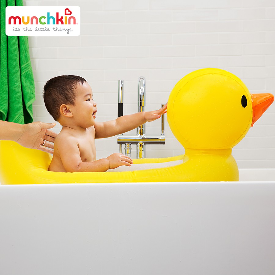 Chậu tắm phao vịt vàng Munchkin ⭐ HÀNG CHÍNH HÃNG ⭐ Cực đáng yêu cho bé