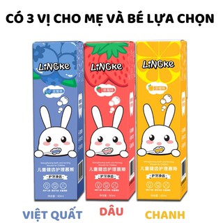 Kem Đánh Răng Dang Bọt Hữu Cơ Vị Hoa Quả An Toàn Cho Bé