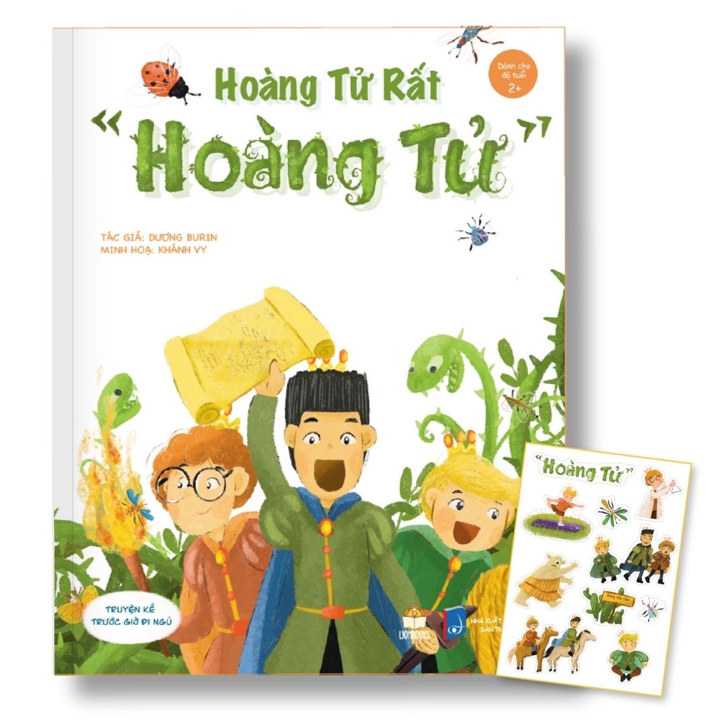 Truyện Đọc Cho Bé - Cuốn Hoàng tử rất "Hoàng tử" - Sách Bìa Cứng Kể Chuyện Trước Khi Ngủ Cho Bé 2+, Tặng Sticker