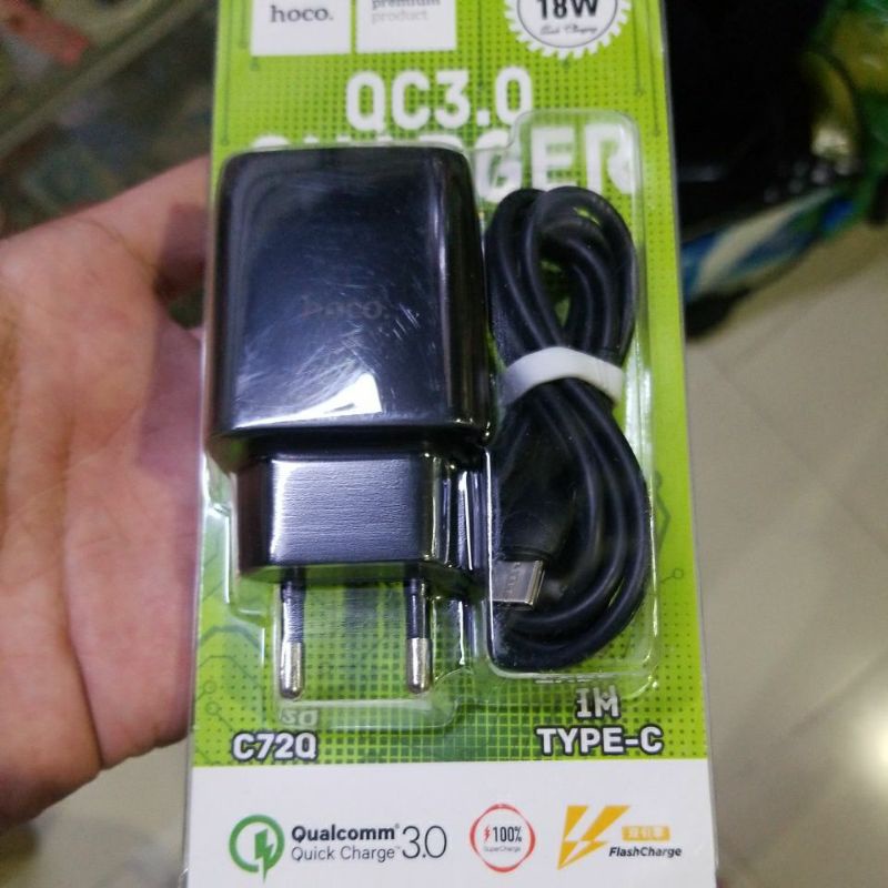 Type C Bộ sạc nhanh Hoco C72q 3.0A hóc môn