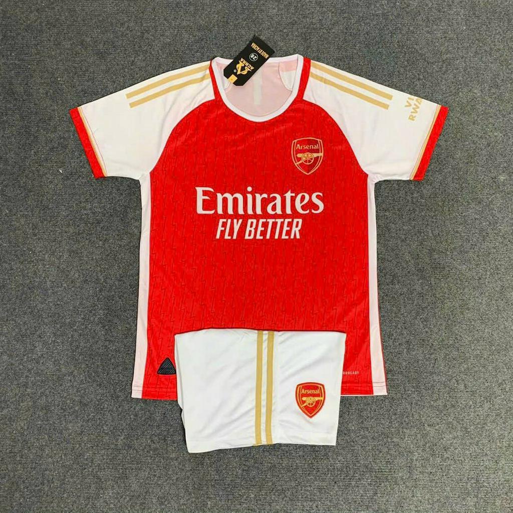 Bộ Quần Áo Đá Banh Trẻ Em CLB Arsenal 2022/2023 - Vải Mè Cao Cấp