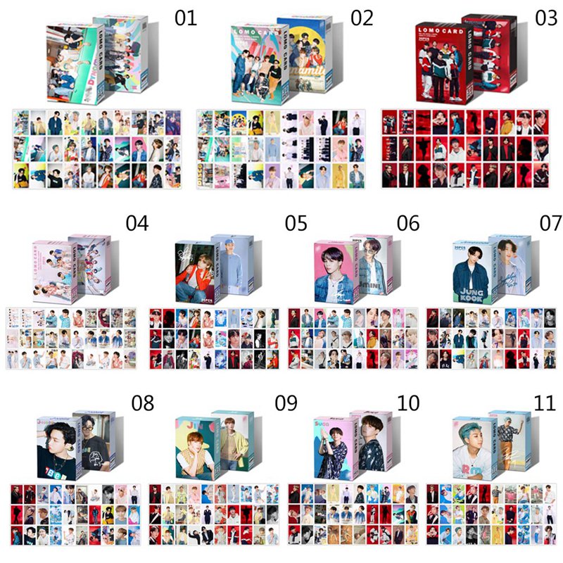 Hộp 30 Ảnh Lomo Card Nhóm Nhạc Bts