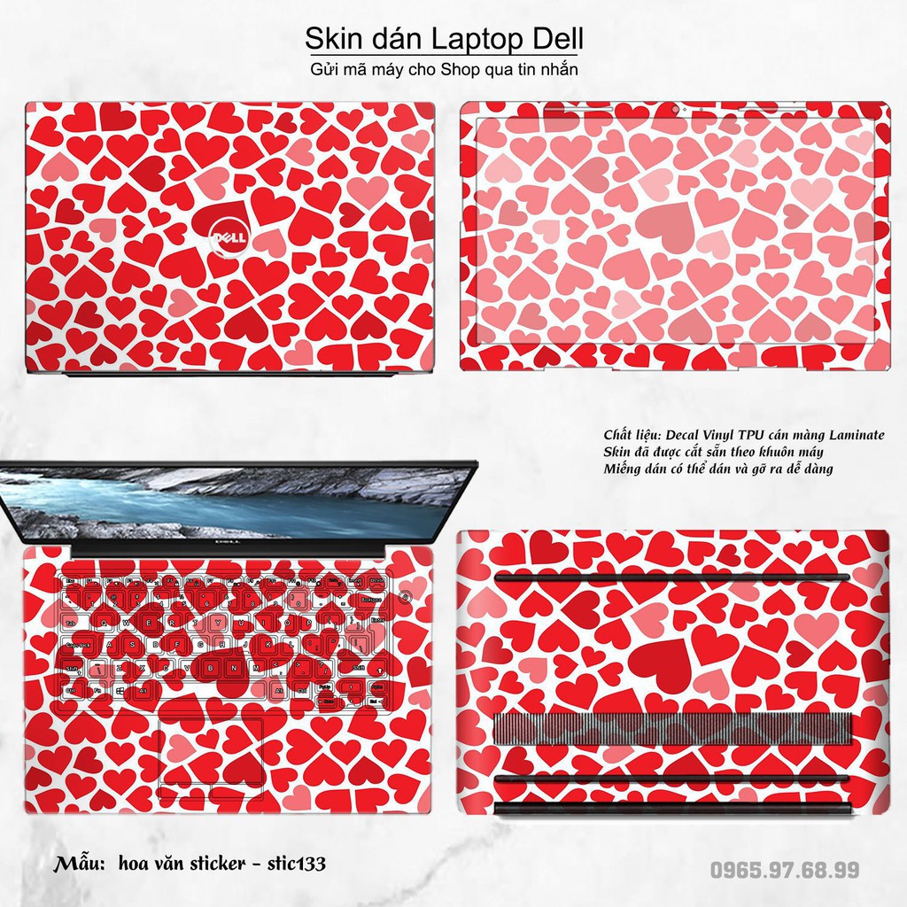 Skin dán Laptop Dell in hình Hoa văn sticker nhiều mẫu 22 (inbox mã máy cho Shop)