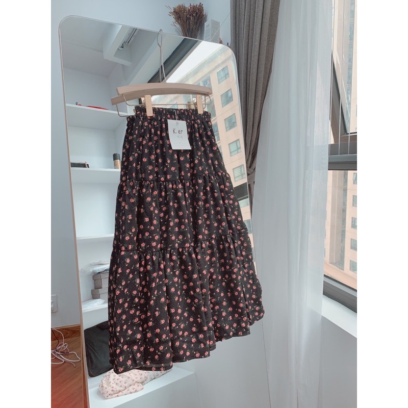 [Mã FADIRECT20 giảm 20K đơn 150K] Chân váy hoa nhí tầng ulzzang siêu xinh | BigBuy360 - bigbuy360.vn