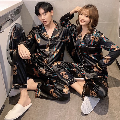 Đồ đôi pijama nam nữ lụa bóng cao cấp | BigBuy360 - bigbuy360.vn