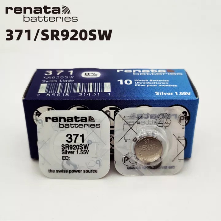 Pin đồng hồ Renata SR920SW / SR920 / 920 / 371 / LR920 / LR921 / AG6 Chính Hãng 1 Viên