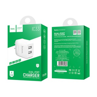 Cốc sạc nhanh 2.4 hoco c33 2 cổng usb