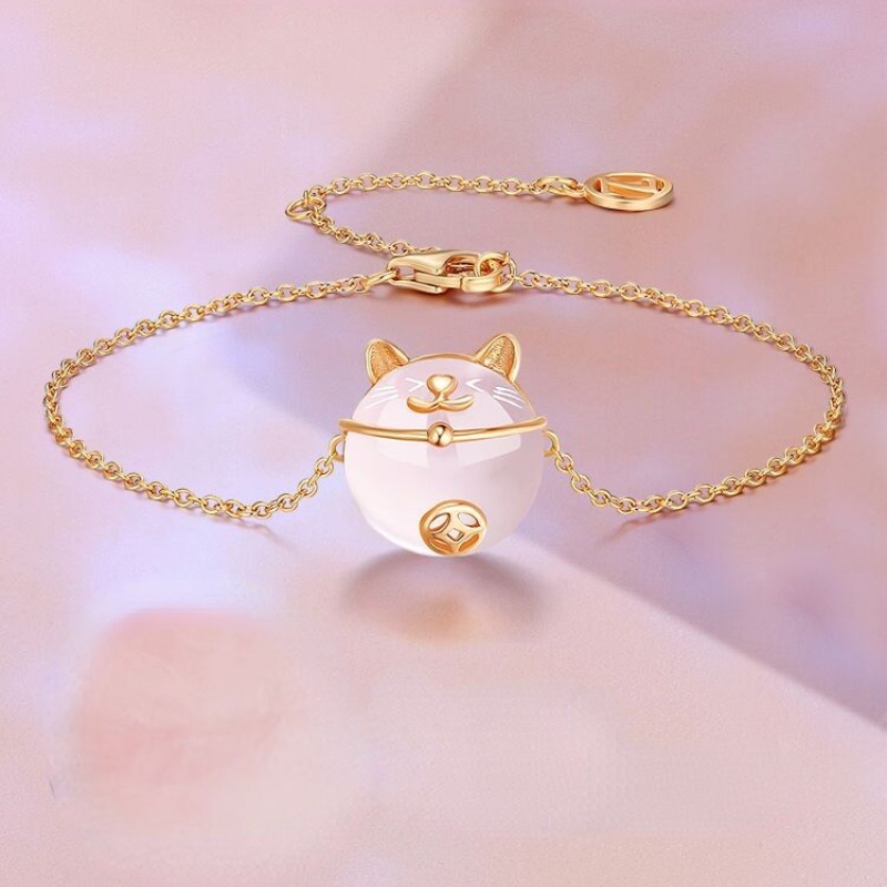 Vòng tay mèo may mắn dễ thương Vòng tay nữ thời trang hàn quốc Vòng tay dễ thương tính khí