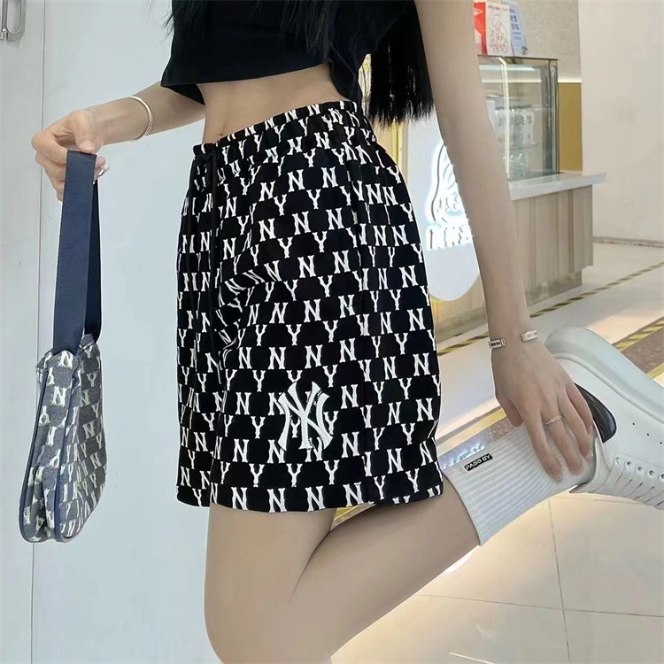 Quần Short Thể Thao MLB100% Chính Hãng In Họa Tiết NY Phong Cách Hàn Quốc Cho Nam Và Nữ