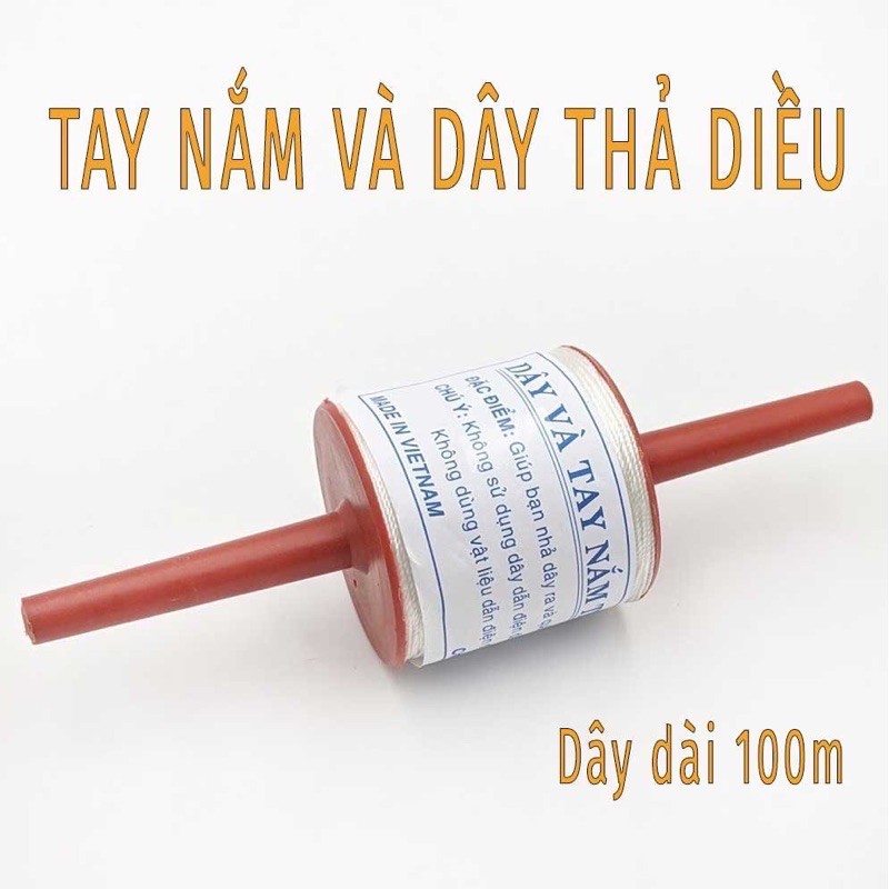 Dây diều có tay nắm dài 100m