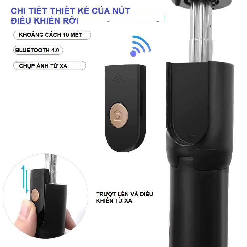 GẬY CHỤP ẢNH TỰ SƯỚNG ĐA NĂNG K07 KẾT NỐI BLUETOOTH ĐIỀU KHIỂN TỪ XA