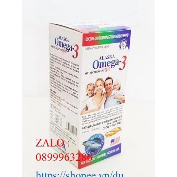 dầu cá ALASKA OMEGA 3 tăng cường thị lực .