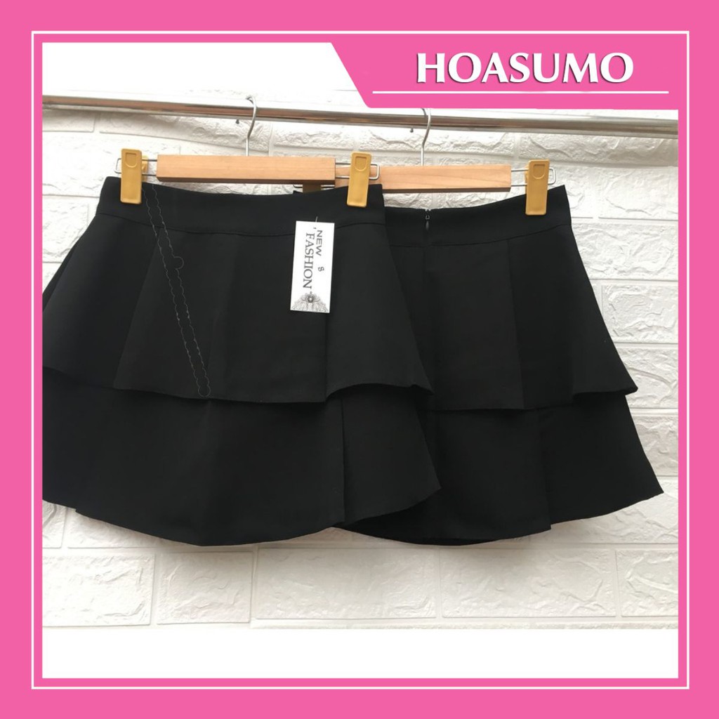 Chân váy xòe ngắn 2 tầng