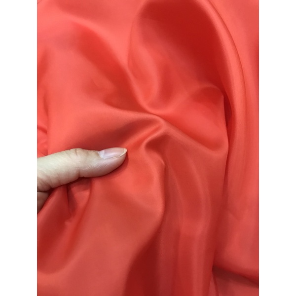 Vải lót AB màu cam cà rốt (khổ 1m5)dùng lót đầm,áo vest