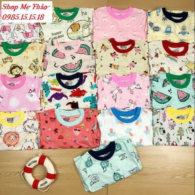 BỘ COTTON SỢI TRE TAY DÀI BB ANGEL CHO BÉ