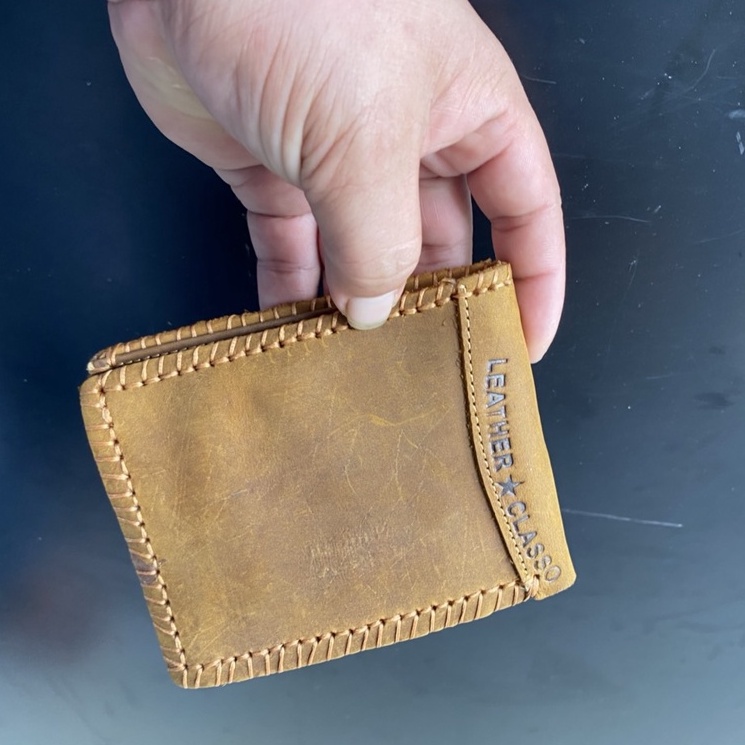 Ví Da bò Sáp- Ví Nam Phong cách Cowboy USA-  Hàng bán từ Xưởng