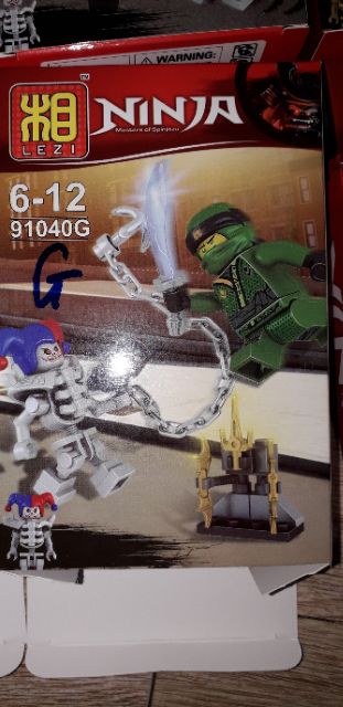 Set 8 hộp lắp ráp LegoNinjago 91040 trọn bộ