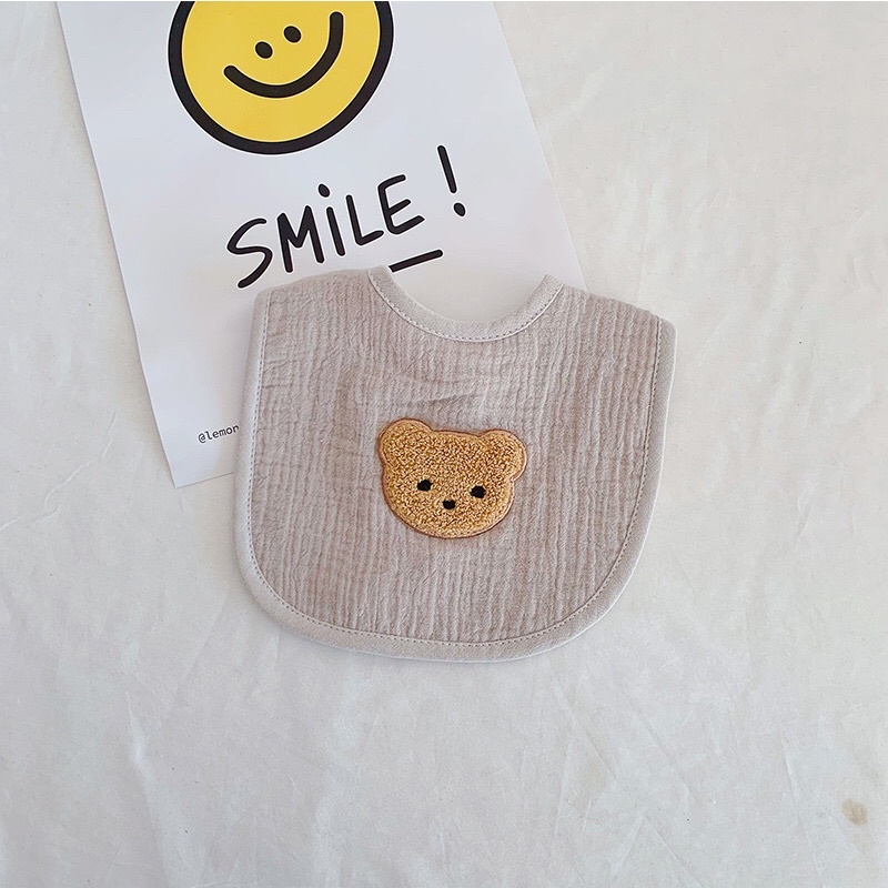 Logo hình gấu thêu trang trí may mặc