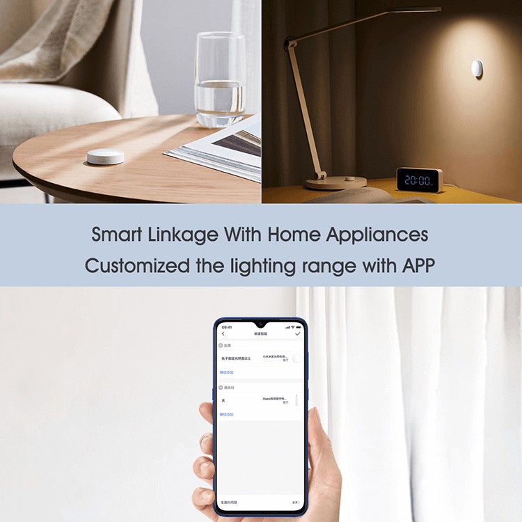 Cảm biến ánh sáng Mijia Zigbee 3.0 tương thích Apple HomeKit và Mi Home