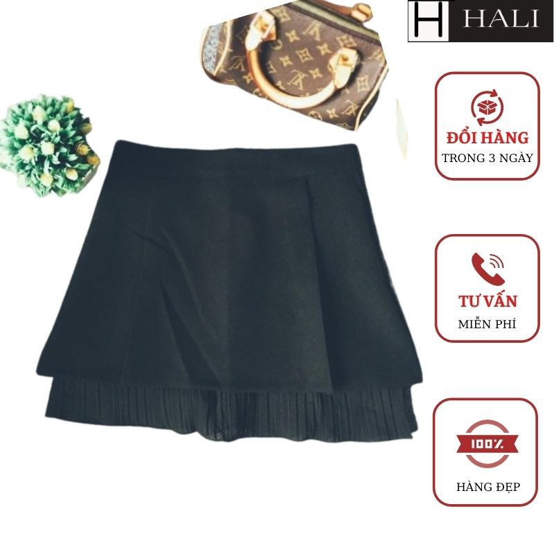 Chân váy ngắn xòe voan tầng 2 lớp siêu xinh (Có lót trong)