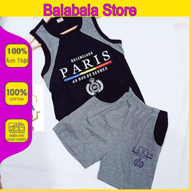 Quần áo bé trai ba lỗ Đồ bộ bé trai - Bộ sát nách bé trai thun cotton xuất Carter ở BalaBala Store