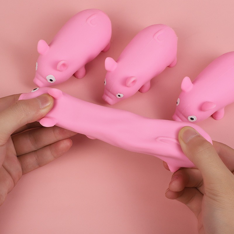 Heo Biến Hình Lala Pig Đồ Chơi Kéo Bóp Xả Stress Lợn Hồng Squishy