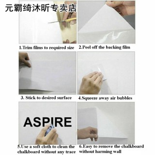 Decal dán tường làm bảng viết (kích thước 60x100cm)