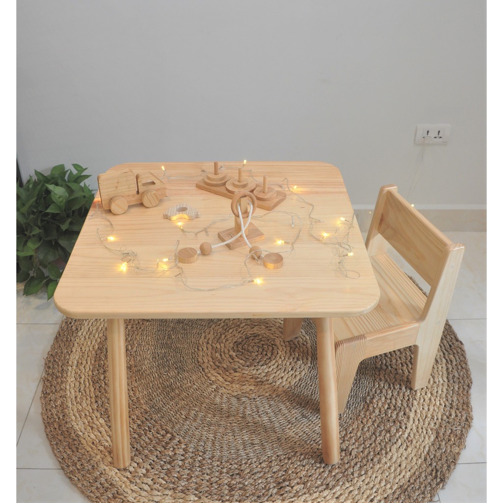Bàn Vuông Zina Cho Bé Yêu - Bebewood | BigBuy360 - bigbuy360.vn