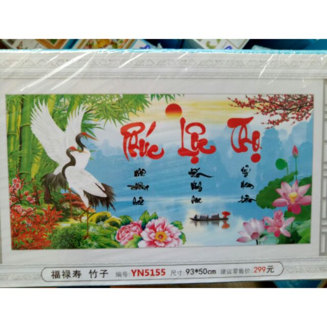 Tranh đá phúc lộc thọ yn5155