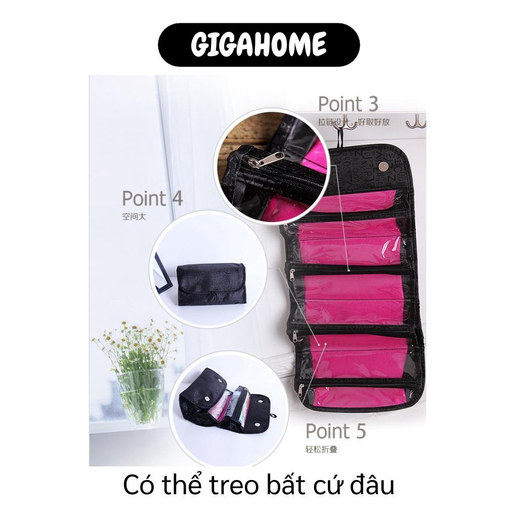 Túi đựng mỹ phẩm GIGAHOME Giỏ Đựng Mỹ Phẩm Thu Gọn Roll N Go, thiết kế thông minh 4 ngăn 2685