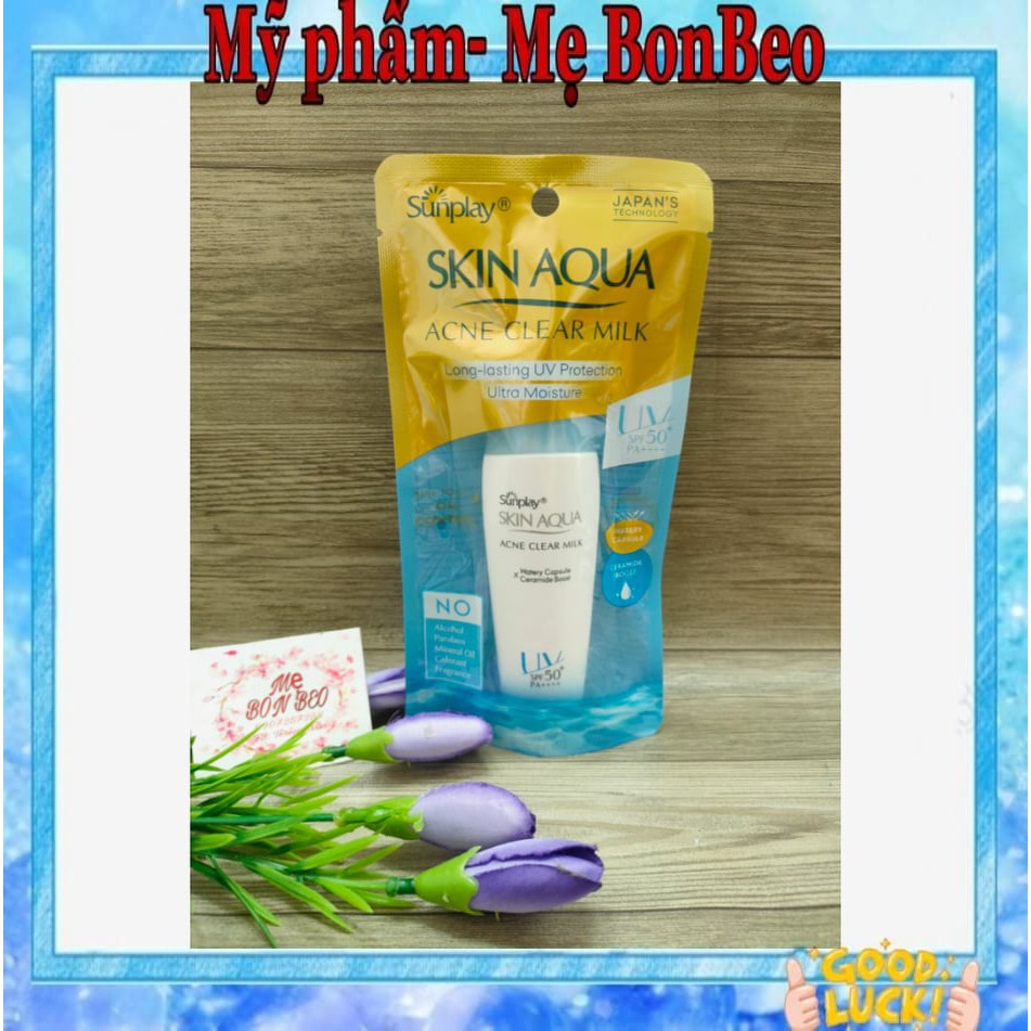 (Mẫu mới) Sữa chống nắng dưỡng da ngừa mụn Sunplay Skin Aqua SPF50 25g