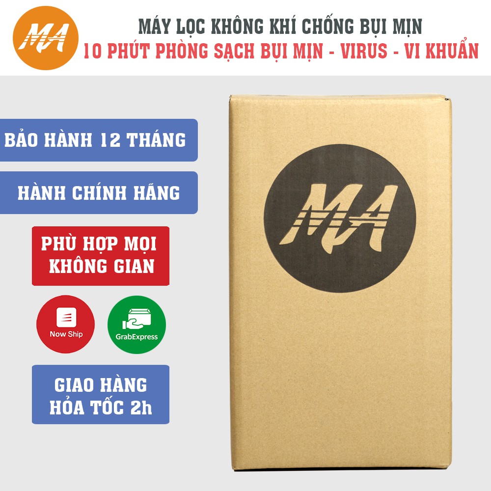 [Mã ELHA22 giảm 5% đơn 300K] Máy lọc không khí MaxAir MA025 lọc sạch bụi mịn trong 10 phút, bảo hành chính hãng 12 tháng