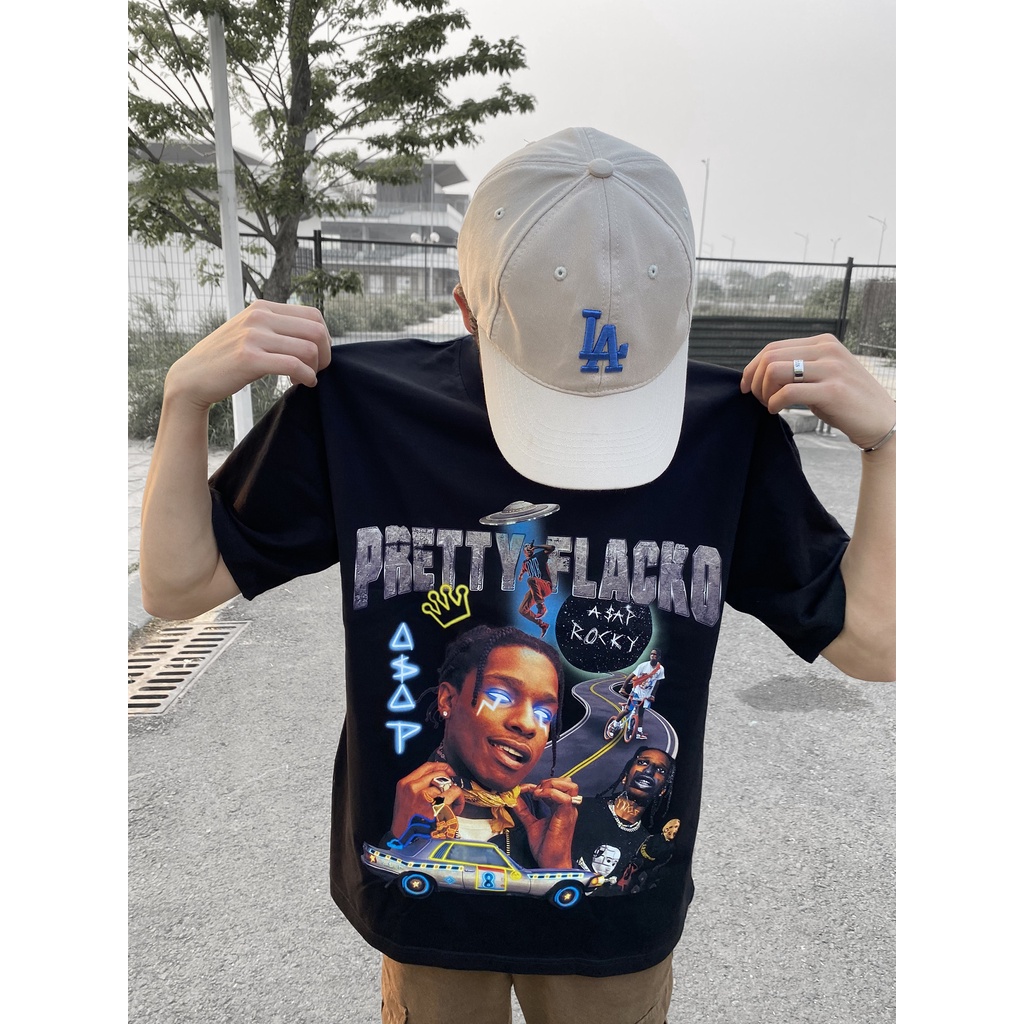 Áo thun ngắn tay oversize ASAP ROCKY