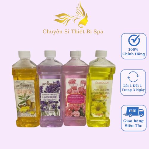 Dầu massage body toàn thân làm ấm cơ thể thơm dịu nhẹ trơn tay