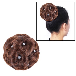 Búi Tóc Giả Đính Đá Lấp Lánh