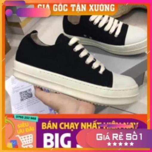 [Sale 3/3] [ 💝 GIÁ SALE] Giày rick owen cổ thấp 🌟  R🔥E🔥P 1:1 VN đế thơm Full box + Bill Sale 11 -op1 " az