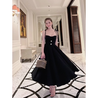 [ ĐANG ƯU ĐÃI ] Váy đen 2d cúp ngực đính đá - Giảm nửa Gja - Ưu đãi của Flane