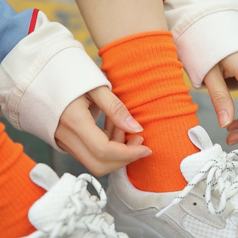 Tất Vớ Ống Cao Cổ Nhiều Màu Unisex Thấm Hút Mồ Hôi