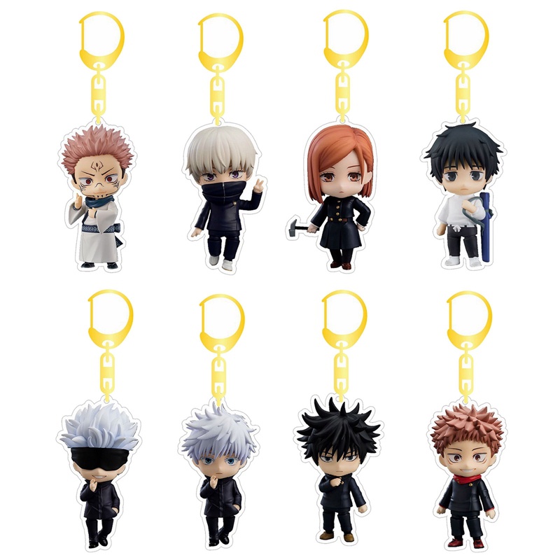 Móc Khóa Nhựa Acrylic Hai Mặt Hình Anime Dễ Thương