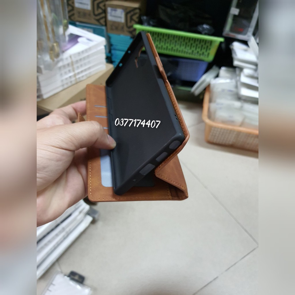 Bao da Nuoku dạng ví cho Samsung Note 20, Note 20 Ultra 5G để thẻ.. siêu tiện chính hãng