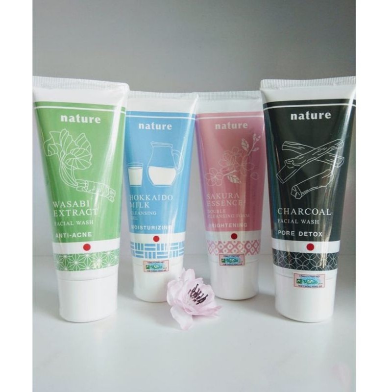 Sữa Rửa Mặt tẩy trang, trắng da Nature Sakura Essence Double Cleansing