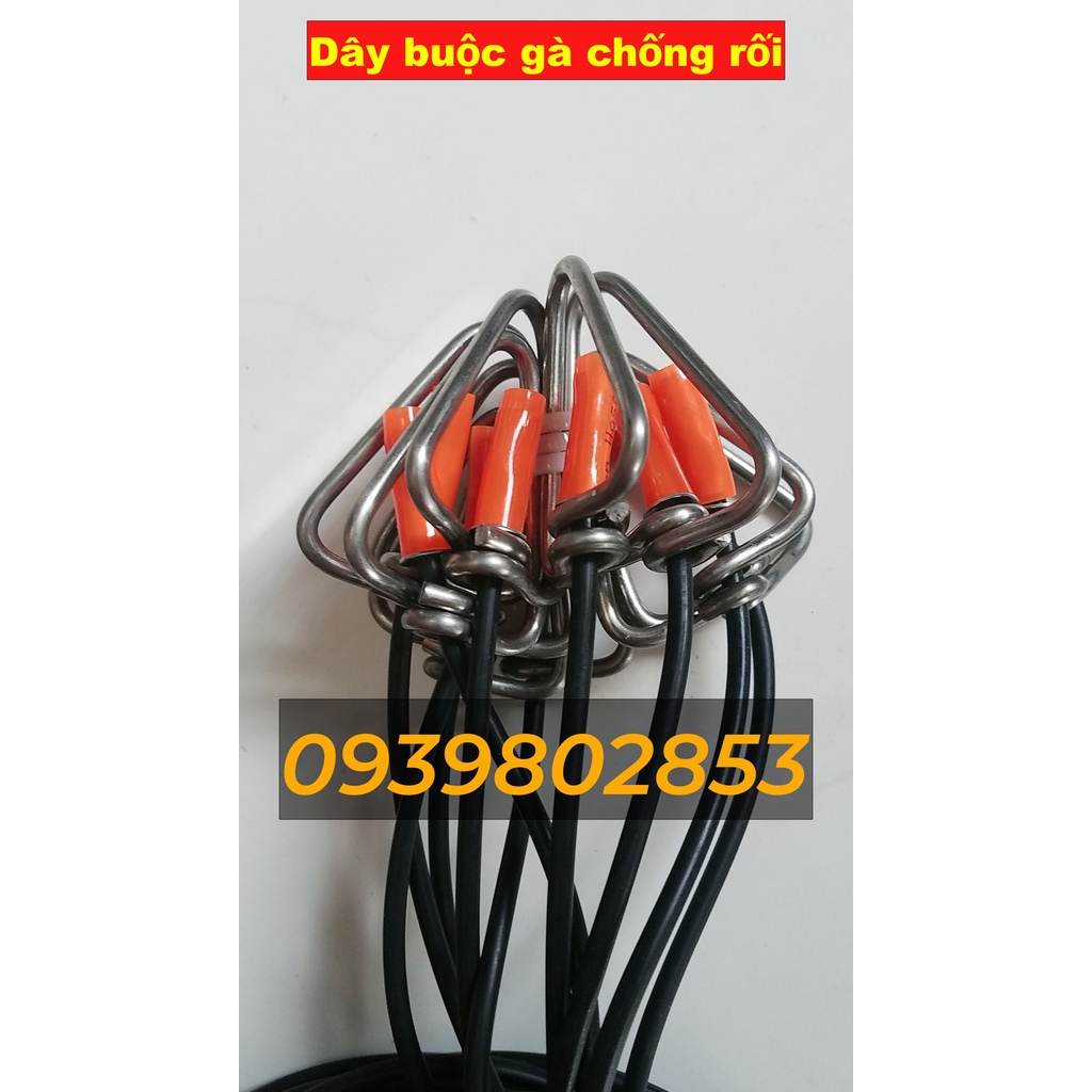 Dây cột gà CAO SU hàng cao cấp - Dây buộc chân gà hàng xịn