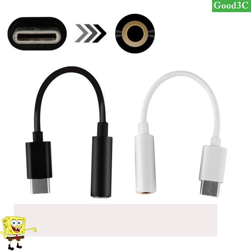 Type-C to 3.5mm Earphone Cable USB-C Male to 3.5 Female Audio Jack Adapter
