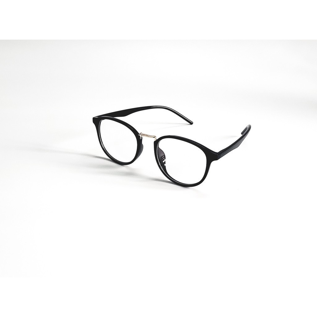 Gọng kính cận vuông A1002 kèm sẳn tròng 0 độ chống ánh sáng xanh bảo vệ mắt trước màn hình phù hợp mặt tròn, dài | BigBuy360 - bigbuy360.vn