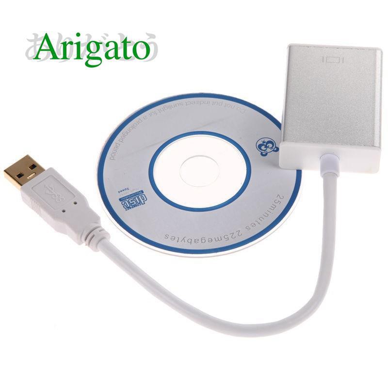 Cáp USB 3.0 sang HDMI ARIGATO Hỗ Trợ Full HD 1080p  Bảo Hành 12 Tháng.BCU