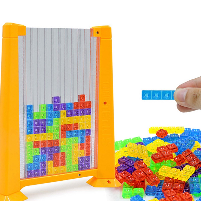 Máy tính bảng đồ chơi xếp hình Tetris 3D cho bé