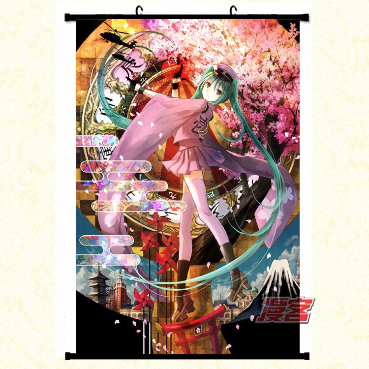 Poster vải anime Hatsune Miku 02 30x45 tranh vải