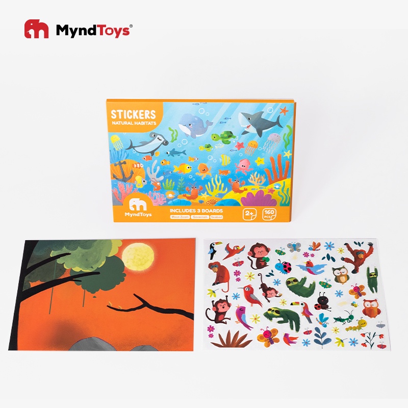 Miếng Dán Sticker Cao Cấp Myndtoys, Chất Liệu An Toàn Cho Bé