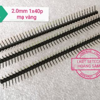 Hàng rào chân mạ vàng 2.0mm đực, cái 1x40,2x40chân