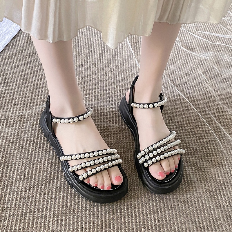 Xăng đan Da Hở Ngón Thời Trang Sành Điệu Cho Nữ